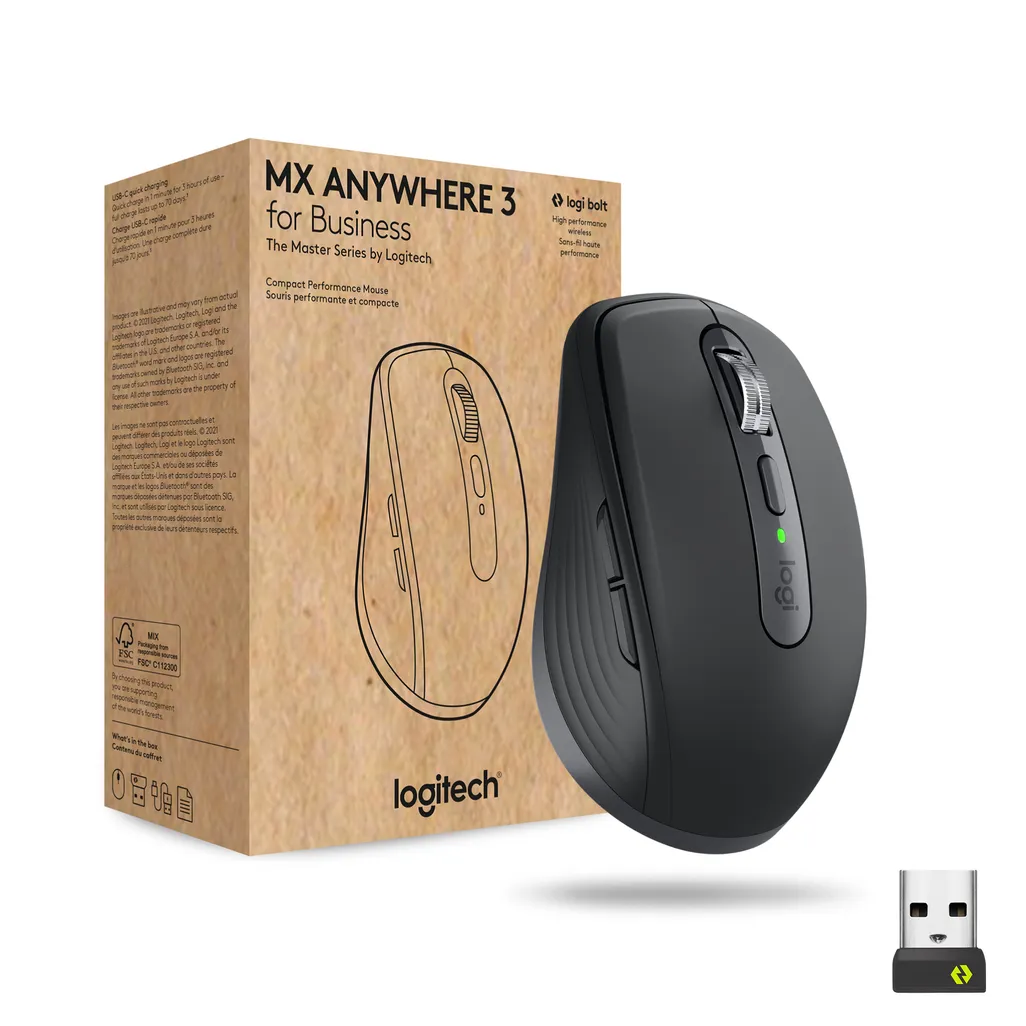 LOGITECH MX ANYWHERE 3 WIRELESS MOUSE - GRAPHITE