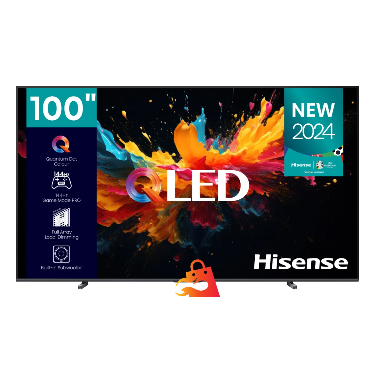 Hisense 254cm (100") 100Q7N 144Hz QLED TV - 100Q7N + FREE 3.1ch Soundbar