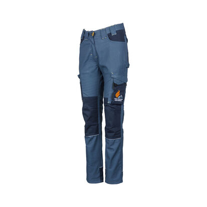 REBEL Ladies Tech Gear Acid Flame Trousers Airforce Blue