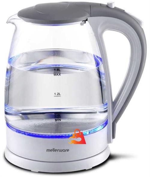 Mellerware 360 Degree Cordless Kettle Glass