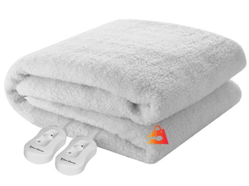 Pure Pleasure King Fitted Sherpa Fleece Electric Blanket