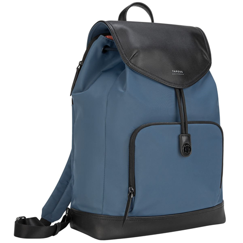 Targus Newport 15" Drawstring Laptop Backpack - Blue, Retail Box, 1 year Limited Warranty